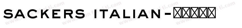 sackers italian字体转换